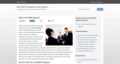 Desktop Screenshot of best-mpa-programs.com